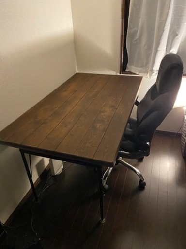 ウッドテーブル、PCデスク