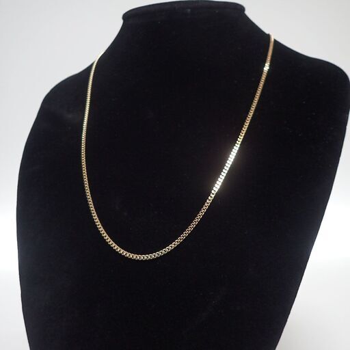 E694 ネックレス K18 18金 2面シングル 喜平 チェーン 10.1g