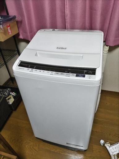 美品 日立 2020年製 全自動洗濯機 7kg BW-V70E ビートウォッシュ