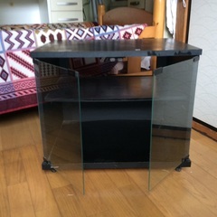 テレビとレコーダーが置けます