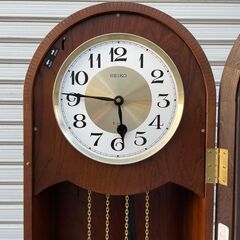 ★ 動作〇 ★ アンティーク ホールクロック SEIKO PY606 錘式 約181x45x23cm 置時計 柱時計 古時計 セイコーの画像