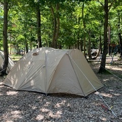 テント　4〜6人用　美品　マット、シート、アップライトポールセット　アウトドアの画像