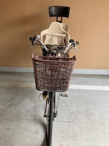 Miyataの電動自転車 前後子供乗車イス有