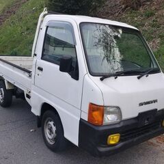 決まりました！サンバートラック　切替4WD・5速　エアコン・パワ...