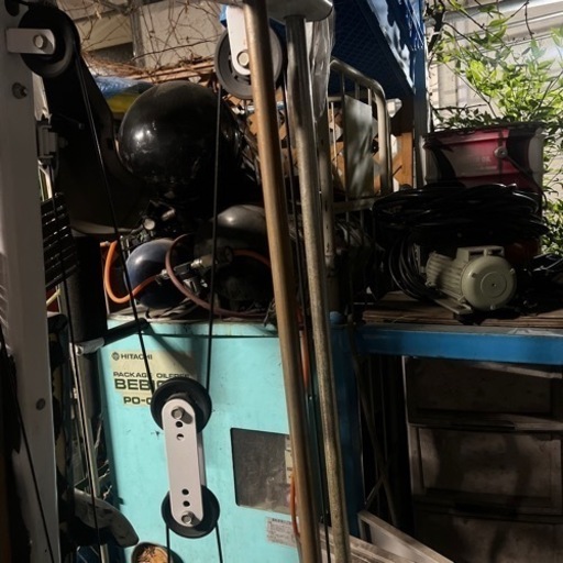 トレーニングマシンとバトルロープのセット