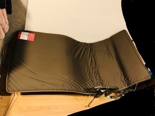 《介護ベット》シングル電動ベッド リモコン式 セット　ブラウン