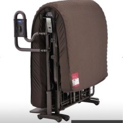 《介護ベット》シングル電動ベッド リモコン式 セット　ブラウンの画像