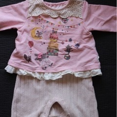 ベビー服　70.80 女の子　ロンパース　の画像