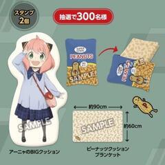 アーニャのBIGクッション&ピーナッツクッションブランケットセットの画像