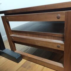 【引取希望 無料 分解してお渡し可】ローテーブル 木目調 2016年購入 取り扱い説明書あり 引き取りのみの画像