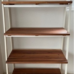 シェルフ　本棚　飾り棚　木の画像