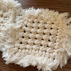 マクラメコースター2つの画像