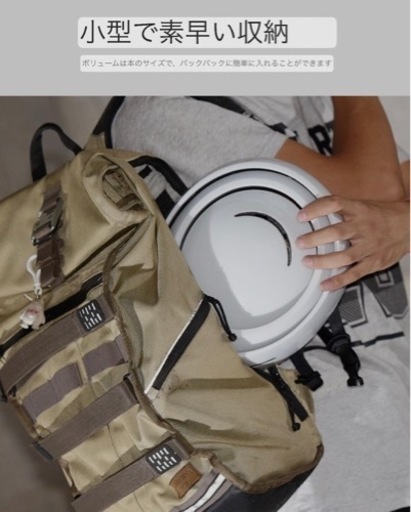 新品　折りたたみ式ヘルメット