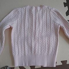 110サイズ　ラルフローレンの綿ニットカーディガンの画像