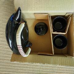 土瓶ぐい飲みセット　松茸土瓶蒸し、焼酎、日本酒　新品未使用の画像