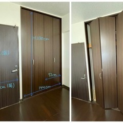 建具 納戸・クローゼットのドア 全身鏡付き / 透かし扉 など建具各種の画像