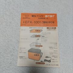 電気フライヤーの画像