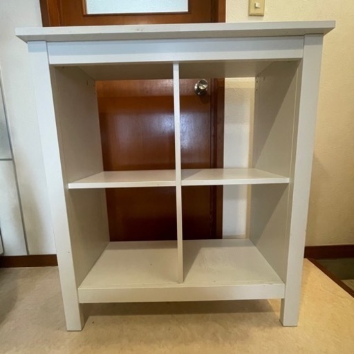 IKEA カラックス　シェルフユニット 下部フレーム付き , ホワイト/ホワイト , 77x94 cm
