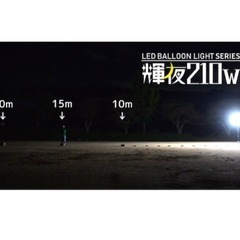 輝夜２１０Ｗ　ＬＥＤ全光バルーンライト　小型三脚仕様　三台の画像