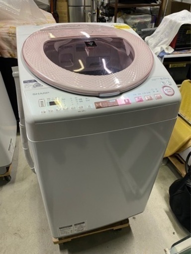 2017年製? 洗濯槽分解洗浄クリーニング済み?シャープ洗濯乾燥機8/4.5kg (0322c)