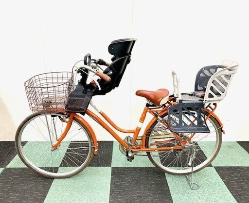 アサヒサイクル 3人乗り自転車 ママチャリ 子供乗せ 26インチ 6