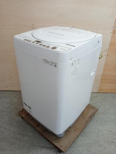 SHARP 全自動洗濯機 ES-G60UC ホワイト 中古品