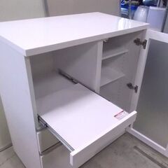 ミドルレンジボード ニトリ 幅88cm 高さ101cm ニトリ ホワイト 白