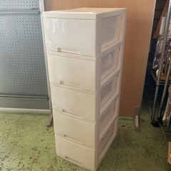 チェスト プラスチック製 5段収納BOX 衣装ケース ホワイト ...