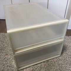 PP衣装ケース2個　無印良品