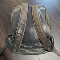 リュック　革の画像