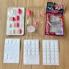 ジェルコートチップ、ネイル接着テープセット