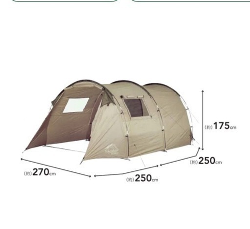 他サイトで交渉中！最終値下げしました！2ルームテント【⠀新品】