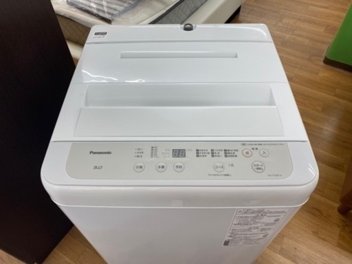 I483 ? 2021年製の美品♪ 人気モデル！ Panasonic 洗濯機 （5.0㎏） ⭐ 動作確認済 ⭐ クリーニング済