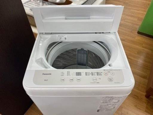 I483 ? 2021年製の美品♪ 人気モデル！ Panasonic 洗濯機 （5.0㎏） ⭐ 動作確認済 ⭐ クリーニング済