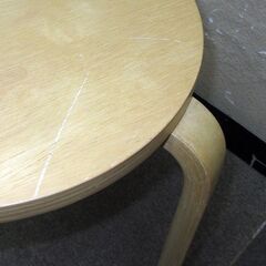 【平日取りに来ていただける方】木製丸いす★スツール/イス★VC-400NA★ナチュラル(2Z0421)の画像
