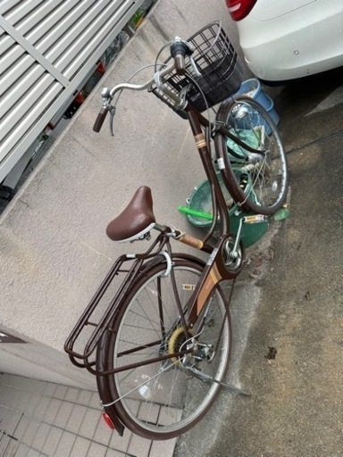 お洒落なブラウンの自転車！