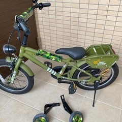 子ども　自転車　Jeep 補助輪付き　16インチ