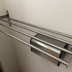 IKEAのステンレス棚、突っ張り棒　他多数