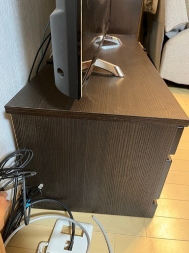 お値下げ致しました　テレビボード　ダークブラウン