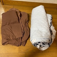 格安シングル寝具カバー・敷パッド10点！難あり中古1点100円にての画像
