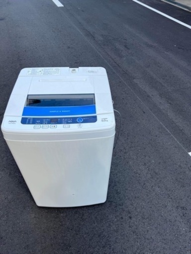 ? 大阪市内配達設置無料 ?アクア洗濯機　６kg??保証有り