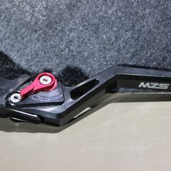 MZS　調節ブレーキクラッチレバー　ブラック　バイク用品