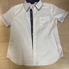 中古　COMME CA ISM   白 半袖シャツ 150