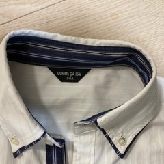 中古　COMME CA ISM   白 半袖シャツ 150の画像