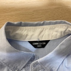 中古　COMME CA ISM   水色　長袖シャツ 150の画像