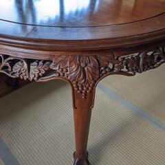 8人掛け 伸縮式 ダイニングテーブル＋チェアセットの画像