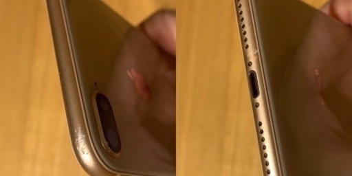 iPhone8plus 256GB gold バッテリー74%