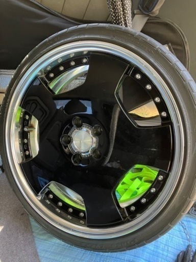 workワーク★ユーロラインディッシュホイール　４本セット　 19インチ PCD114.3 エスティマ　オデッセイ　アルファード　ヴェ
