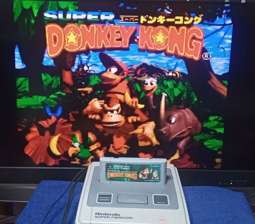 スーパーファミコン　本体　スーパードンキーコング　動作確認済