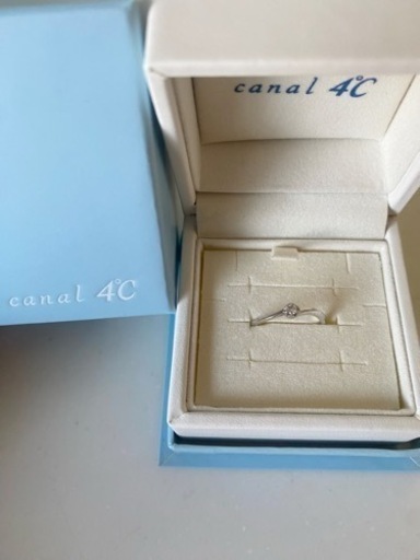 カナル4°C指輪　ダイヤ　プラチナ